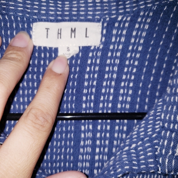 THML Textured Button Down Top - Picture 5 of 6